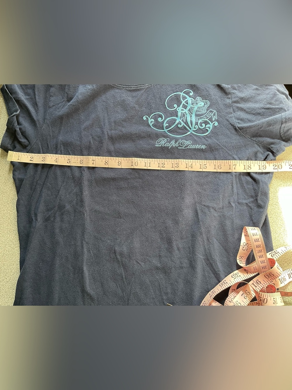 Ralph Lauren Blue T-Shirt Size XL - Picture 8 of 10